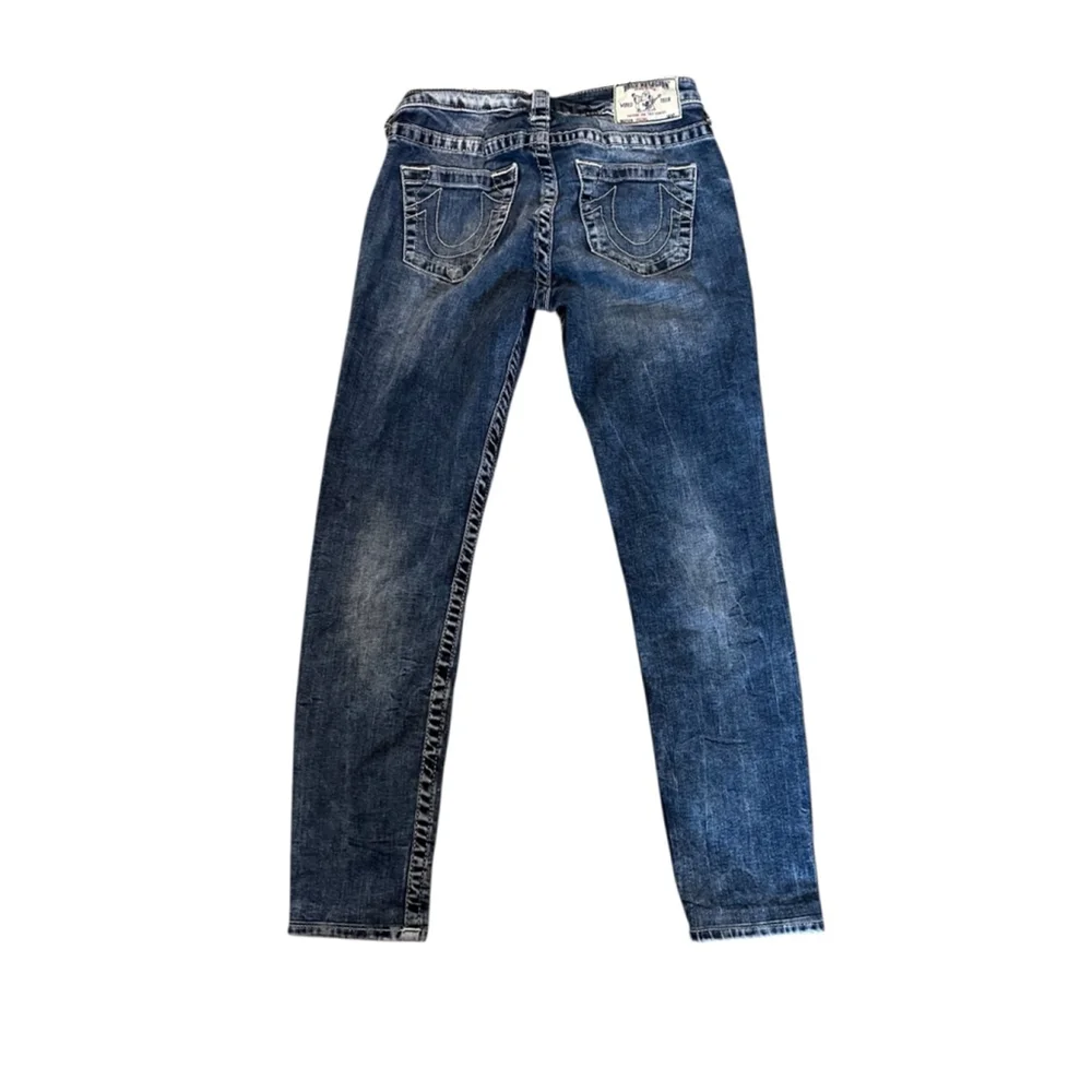 Women's True Religion Blue Skinny Jeans Size 27 - Picture 4 of 10